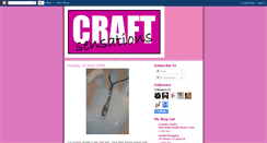 Desktop Screenshot of craftsensations.blogspot.com