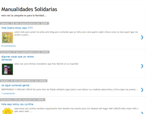 Tablet Screenshot of manualidadesolidarias.blogspot.com