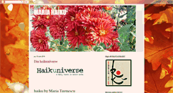 Desktop Screenshot of mariaromanianhaiku.blogspot.com