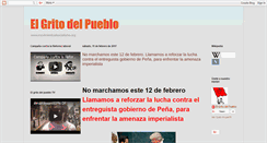 Desktop Screenshot of gritodelpueblo.blogspot.com