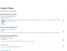 Tablet Screenshot of cedrickchee.blogspot.com