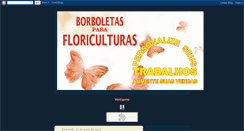 Desktop Screenshot of borboletasparafloriculturas.blogspot.com