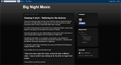 Desktop Screenshot of bignightmusic.blogspot.com