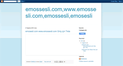 Desktop Screenshot of emossesli.blogspot.com