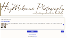 Tablet Screenshot of haymckennaphotography.blogspot.com