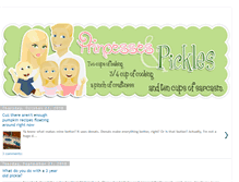 Tablet Screenshot of princessesandpickles.blogspot.com