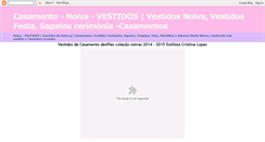 Desktop Screenshot of casamento-noivas-vestidos.blogspot.com