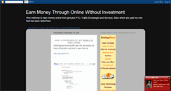 Desktop Screenshot of moneyearnmethods.blogspot.com