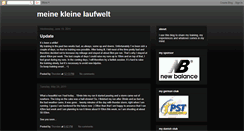 Desktop Screenshot of meinelaufwelt.blogspot.com