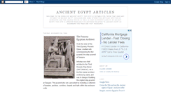 Desktop Screenshot of ancient-egypt-articles.blogspot.com