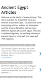 Mobile Screenshot of ancient-egypt-articles.blogspot.com