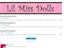 Tablet Screenshot of lilmissdolls.blogspot.com