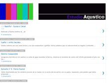 Tablet Screenshot of estudioaqustico.blogspot.com