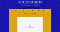 Desktop Screenshot of bluedoorbuilder.blogspot.com