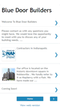 Mobile Screenshot of bluedoorbuilder.blogspot.com