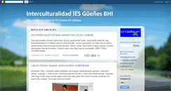 Desktop Screenshot of interculturalidad-iesguenesbhi.blogspot.com