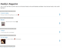 Tablet Screenshot of maddysmagazine.blogspot.com