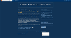 Desktop Screenshot of canisfamiliaris-dogsworld.blogspot.com