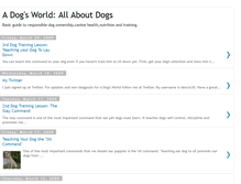 Tablet Screenshot of canisfamiliaris-dogsworld.blogspot.com