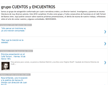 Tablet Screenshot of cuentosyencuentros.blogspot.com