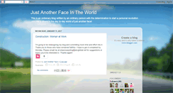 Desktop Screenshot of justanotherfaceintheworld.blogspot.com