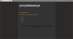 Desktop Screenshot of pnoyteleserye.blogspot.com