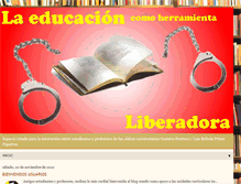 Tablet Screenshot of educacionliberadoramisionsucre.blogspot.com