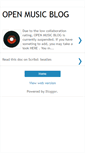 Mobile Screenshot of openmusicblog.blogspot.com