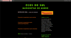Desktop Screenshot of ecosdosulmarionetasdomundo.blogspot.com