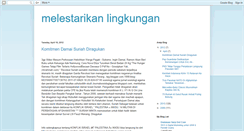 Desktop Screenshot of melestarikanlingkungan.blogspot.com