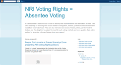 Desktop Screenshot of nrivotingrights.blogspot.com