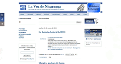 Desktop Screenshot of lavozdenicaragua-opinion.blogspot.com