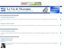 Tablet Screenshot of lavozdenicaragua-opinion.blogspot.com