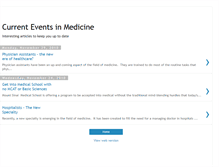 Tablet Screenshot of currenteventsinmedicine.blogspot.com