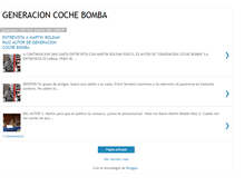 Tablet Screenshot of generacioncochebomba.blogspot.com