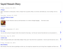 Tablet Screenshot of diary-sayedhossain.blogspot.com