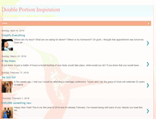 Tablet Screenshot of doubleportioninspiration.blogspot.com