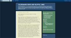 Desktop Screenshot of caliromania.blogspot.com