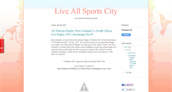 Desktop Screenshot of liveallsportscity.blogspot.com