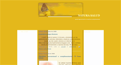 Desktop Screenshot of naturasaludplus.blogspot.com