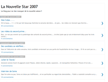 Tablet Screenshot of nouvellestar2007.blogspot.com