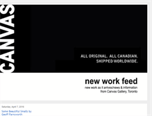 Tablet Screenshot of canvasgalleryblog.blogspot.com