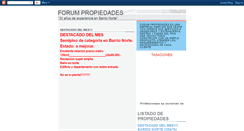 Desktop Screenshot of forumpropiedades.blogspot.com