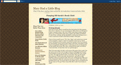 Desktop Screenshot of marylambslittleblog.blogspot.com