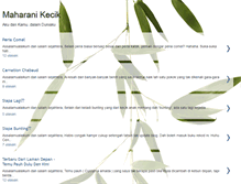 Tablet Screenshot of maharani-kecik.blogspot.com