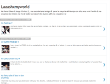 Tablet Screenshot of laaashxmyworld.blogspot.com