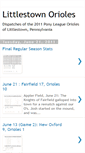 Mobile Screenshot of littlestownorioles.blogspot.com