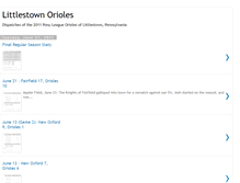 Tablet Screenshot of littlestownorioles.blogspot.com