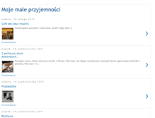 Tablet Screenshot of mojemaleprzyjemnosci.blogspot.com