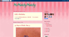 Desktop Screenshot of msmatchymatchy.blogspot.com